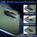 UniqueMe for Samsung Galaxy S23 6.1 inch Privacy Screen Protector,Ultrasonic Fingerprint Compatible[2+2 Pack] 9H Tempered Glass and Camera Lens Protector