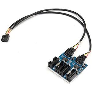 TGOOD 9 Pin USB 2.0 Male to Female Adapter