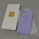 Miracase Magnetic for iPhone 16 Pro Case, [Soft Anti-Scratch Microfiber Lining], Compatible with MagSafe, Liquid Silicone Case Shockproof Drop Protection Phone Case for 16 Pro,Light Purple