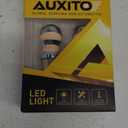 AUXITO Upgraded 1157 LED Bulb Amber Yellow 400% Super Bright 2057 2357 7528 BAY15D LED Replacement Light Kit for Front Rear Turn Signal Light Blinker Parking DRL Tail Lights, Pack of 2 (1157/2357)