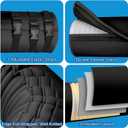 Portable AC Hose Insulation Sleeve,Portable Air Conditioner Hose Cover Wrap,Fits for 5" & 5.9" Diameter Exhaust Hose,Insulated Hoses Duct Vent Cover, Easy to Install with 3 Adjustable Straps, Black