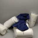 Summsun Outdoor Cushions for Patio Furniture 24 x 24 Inch, Double-Sided Waterproof Backrest and Deep Seat Cushion Set with Removable Cover, Navy, Set of 4