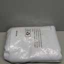 BGment White Blackout Curtains for Bedroom 63 Inch Long - Thermal Insulated Black Out Curtains Room Darkening Soundproof Rod Pocket Window Curtains for Living Room, Each Drape Panel 52 Inch Wide