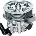 Power Steering Pump with Pulley Fit for Honda Accord 2008 2009 2010 2011 2012 L4 2.4L, Replace: 21-5495 56100-R40-A01