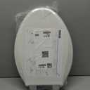 KOHLER 4636-RL-0 Cachet ReadyLatch Elongated Toilet Seat Slow Close, Soft Close Toilet Seat Quiet Lid, Contoured Grip-Tight Bumpers Installation Hardware, Apartment Essentials, White
