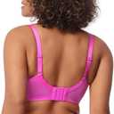 HSIA Minimizer Bras for Women Enchante Full Coverage Underwire Bras Plus Size Lifting Floral Lace Bra for Heavy Breast (36I, Hot Pink)