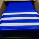 6 Gallon Stackable Recycling Bin Container in Blue, Eco-Friendly BPA-Free Handy Recycler with Handle, 4-Pack