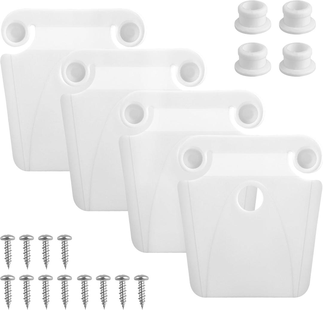 Cooler Latch Posts and Screws, High Strength Cooler Latch Replacement Parts - Latch Posts with Screws to Restore Ice Chest Seals and Enable Normal Cooler Operation. (4 Pack)