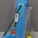 Nerf Dog 16in EXO Blaster Without Ball Clip and 2.5in Non-Squeak Tennis Ball 4-Pack Dog Toy - Light Blue/Orange and Green