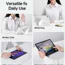 SMARTDEVIL Magnetic Case for iPad Pro 11"/ iPad 10th 11th (2024/2025), Lightweight Shockproof Protective Tablet Case Cover with Pencil Holder, Auto Wake/Sleep, 5 Standing Angles, White