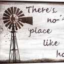 sechars Home Quotes Wall Art Vintage Farmhouse Windmill Painting Art Prints Family Family Sign Canvas Rustic Home Wall Decor Ready to Hang 16x24inches