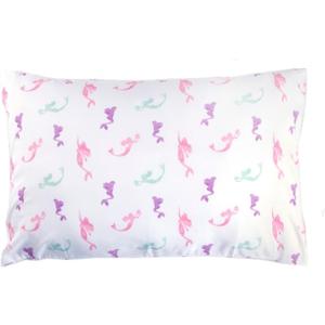 4-Piece Mermaid Sheet Set for Girls & Kids - 1 Full Flat, 1 Full Fitted, 2 Queen Pillowcases - Made of Soft and Smooth Brushed Microfiber Polyester