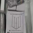 Click to see full view 4+ 2 VIDEOS Corner Shower Door,36 in.D x 36 in. W x 72 in. H Double Sliding Corner Shower Door with 1/4 in. Tempered Glass, Sliding Shower Enclosure, Matte Black