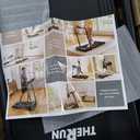 THERUN Incline Treadmill, 0-12% Incline Treadmill for Running and Walking, 300 lbs Weight Capacity, Wide Belt,3.0HP,18" LED Screen, 2 Layers Shock-Absorbing Red