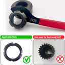 Mdvora Coilover Spanner Wrench Set, 4pcs, Alloy Steel, Rubber