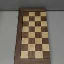 Magnetic Wooden Chess Set for Adults Kids 17'' Chess Board with Handmade Pieces, Folding Portable Travel Unique Chess Sets Game for Tournament Professional Beginner