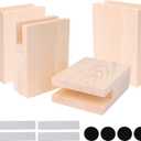 Etfbuy Pack of 4 Width Groove Wood Bed Desk Risers Lifter Table Cube Furniture Storage Groove Fit Sofa