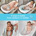 Fisher-Price™ Baby to Toddler Bath 4-in-1 Sling 'N Seat Tub with Removable Infant Support and 2 Toys, Summer Blossoms