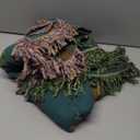 Green Spring Boho Throw Blanket for Bed,100% Cotton Reversible Rustic Quilt 60"x80",Soft Cozy Farmhouse Muslin Decorative Fall Throw Blankets for All Season, for Sofa, Couch Chair, Travel (A-teal Bird)