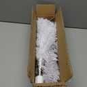 Small Artificial Christmas Tree, 2ft Mini Tabletop Artificial Xmas Tree with Fabric Bag Base for Holiday Dcor, Festive Decorations for Home, Office, Mantel, Party, Gift-White