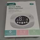 GROWNSY Electric Nose Suction for Baby, Hospital-Grade Nasal Aspirator with Night Light,Soothing Lullabies, Baby Nose Sucker with 9 Adjustable Suction Levels (Standard, Grey)