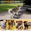 URPOWER Dog Stairs for Large Dogs Extra Wide 20" with 5 - Step Dog Ramp Steps for Car High Bed Foldable Pet Stairs with Detachable Non Slip Surface Car Ramps for SUV Truck Supports up to 260 Lbs