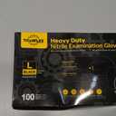 TitanFlex Heavy Duty Black Nitrile Gloves, 6 Mil, Fully Textured, Mechanic Disposable Gloves, Latex Free, Powder Free