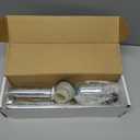 Brass Round Bottle P Trap tube, Basin Sink Waste Trap Drain Tube Kit Adjustable Height Chrome (Oval)
