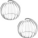 Clear Glass Shade,Replacement Globe & Cover for Lighting Fixture, 8" Diameter, Replacement with 1.65 Inch Fitter for Wall Lamps Chandeliers or Ceiling Light (2, 8Inch - Clear Glass)