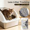 Stainless Steel Litter Box 2 Pack, XL Extra Large Cat Litter Box with High Sides & Anti-Leak, Jumbo Metal Litter Pan for Multi-Cat Homes, Non-Stick Easy Clean Odor Control for Big Cats