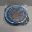 Collapsible Colander 3-Pack Set Space-Saving Foldable Kitchen Strainer with Non-Slip Base Durable Thickened PP+TPE Collapsible Strainers for Pasta, Vegetables, Fruits (Gray-Blue)