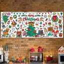 3 x T-Antrix Giant Christmas Coloring Poster, 30 x 72 Inches Jumbo Coloring Banner/Table Cover for School Parties, Christmas Party Favors, Christmas Crafts for Kids