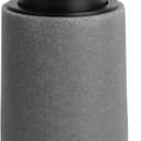 Clasin Home Resin Hand Soap Dispenser with Easy-to-Press Pump, Refillable Liquid Soap Dispenser with Sandstone Like Finish, Waterproof Bottle Labels for Bathroom Kitchen Dish Lotion (Gray, 10 oz)