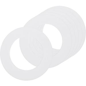 uxcell 6Pack Goof Rings for 3" Recessed Lights, 3" ID 4.7" OD Steel Flat Goof Trim Ring Can Light Cover Plate Flush Mount Can Converter for Ceiling Wall Hole Decorative, Matte White