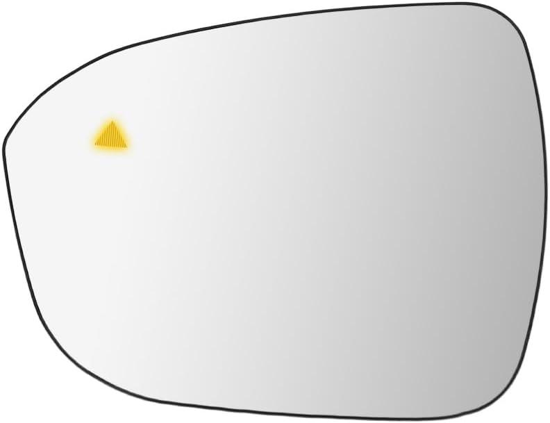 Driver Side Mirror Glass Replacement for Nissan Rogue 2021-2025 - Left Side View Exterior Mirrors, Blind Spot Detection, Power Heated, with Backing Plate