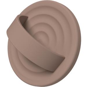 Magnetic Phone Ring Grip Holder, Silicone Finger Loop Grip, Compatible with MasSafe, Back of Phone for iPhone Pro Max/Plus/16/15/15/14/13/12 Series, Light Brown