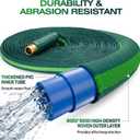 30FT Garden Hose, Ultra Lightweight All-Weather Flat Water Hose 5/8-Inch