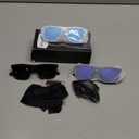 Kids Polarized Sunglasses Age 3-12 Toddler Shades for Boys Girls,Durable Sun Glasses with UV Protection (3pack-black+black/Blue+white/Blue)