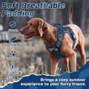 rabbitgoo Tactical Dog Harness for Large Dogs, No Pull Military Service Vest with Handle & Molle, Easy Control for Training Walking, Adjustable Reflective Straps, Blue, L