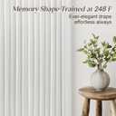 86 Inch Long Pinch Pleated Linen Curtains 2 Panels Set for Living Room 350GSM Thick Linen Textured Drapes Pinch Pleat Beige White Semi Sheer Curtain for Dining Room Office Sliding Glass Doors