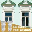 Weysat 2 Pcs Corbels for Doorway Decorative Corbel Shelf Bracket Countertops Fireplace Carved Applique Accent Bracket Fireplace Mantel Support Porches Decorative Trim 2.7" D x 5. 1" W x 10" H