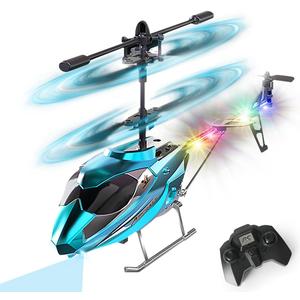 VATOS RC Helicopter for Boys, 2.4G Remote Control Helicopter with LED Light for Kids 12+ Years Old, Fixed Height, One-Key Take-Off, Indoor RC Planes Ideal Festival Gifts for Boys Adults