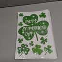 4 x 4Es Novelty 115 PCS St. Patricks Day Window Clings (9 Sheets) Green Shamrock Window Clings for Glass, St Patricks Day Window Decorations & Irish Home Decor