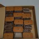 24 Pcs Chair Leg Floor Protectors for Hardwood Floors Rectangle Silicone Covers to Protect Wood Tile Floors Felt Pads Furniture Leg Caps Anti-Scratch Reduce Noise,(Fit L:1-1/2" to 2",W:3/4" to 1")