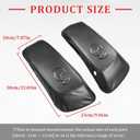 Motorcycle Saddlebag Lid Bra Covers PU Leather Saddlebag Speaker Lid Cover Waterproof Fit for Harley Touring Street Glide 2014-2022 (Black)