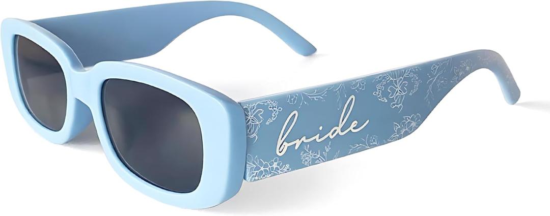 Bride Squad Bachelorette Party Favors Sunglasses Bride Gifts Sunglasses | UV400 Protection, Bride to Be Sunglasses, Bridal Shower Gifting Blue Gifts for Brides, Engagement Gifts for Bride, Someth