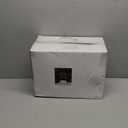 U-QE 100 Pieces White Plastic Plates - White Disposable Plates - Premium Hard Plastic Disposable Plates for Wedding and Party Use Including 50 Dinner Plates 10 '' & 50 Dessert Plates 7.5 ''