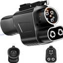 FOCHIER F Tesla Fast Supercharger Adapter, NACS to CCS1 Charging Adapter, Max 500A 1000V for Ford, Rivian, GM,Volvo, Polestar, Electric Vehicle, Compatible with V3 V4 Tesla Station