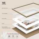 24x36 Poster Frame 3 Pack, Oak Wood with Plexiglass, 20x30 Mat