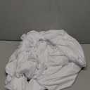 White Tablecloth Rectangle Tables 6FT, Polyester Wrinkle Free Stretch Table Skirt for Rectangle Tables 6ft Pleated Ruffle Fitted Table Cover with Skirt for Weddings Birthday Banquet Baby Shower (72" x 30" (Rectangular))